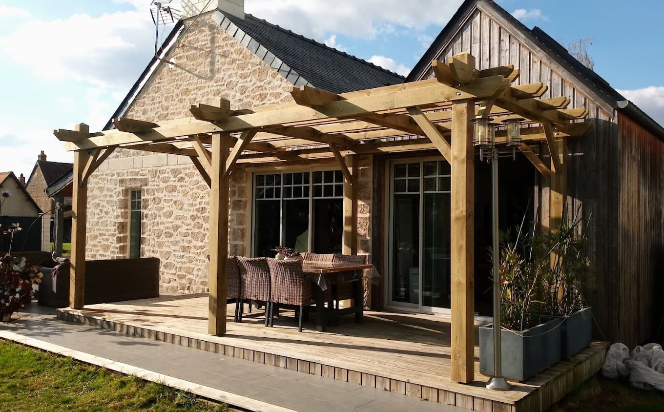 Pergolas autoportante – Aménagement extérieur sur mesure par Mokuton Menuiserie, image 5